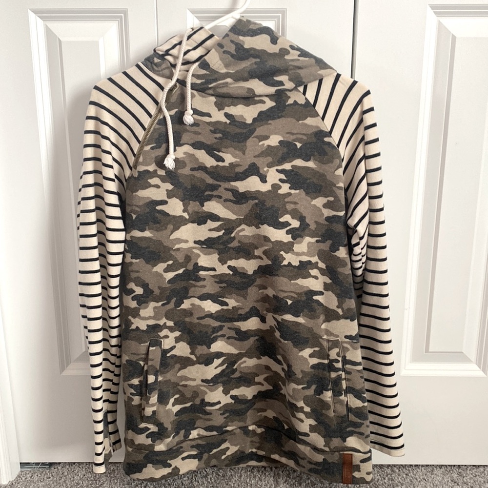 Ampersand double hooded sweatshirt